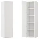 Шкаф распашной Амьен белый с 4 полками 60х232,2х54,5 ЛДСП каркас белый