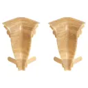 Уголок внутренний для плинтуса Pro Дом «Дуб Беленый» высота 55 мм 2 шт.