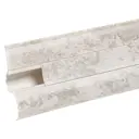 Плинтус напольный Pro Дом ПВХ цвет кратос 2200x55x23 мм