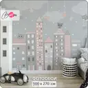 Фотообои флизелиновые Bartonwall 500x270 см Детские Домики Котенок