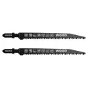 Пилка для электролобзика по дереву KWB 626265 чистый рез, 2 шт.