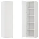 Шкаф распашной Висла белый с 4 полками 60х232,2х54,5 ЛДСП каркас белый