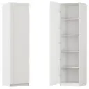 Шкаф распашной Байонна белый с 4 полками 60х232,2х54,5 ЛДСП каркас белый