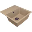Мойка для кухни врезная KONSENSA 50x57 см глубина чаши 20 см кварц цвет бежевый