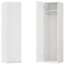 Шкаф распашной Висла белый с полкой и штангой 60х232,2х54,5 ЛДСП каркас белый
