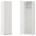 Шкаф распашной Байонна белый с полкой и штангой 60х232,2х54,5 ЛДСП каркас белый