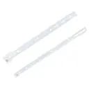 Мебельные направляющие 350x35 мм металл цвет белый 2 шт.