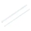 Мебельные направляющие 550x35 мм металл цвет белый 2 шт.