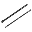 Мебельные направляющие 500x35 мм металл цвет черный 2 шт.