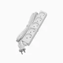 Удлинитель бытовой Volsten 9307 5 розеток без заземления 2x0.75 мм 5 м 2200 Вт цвет белый