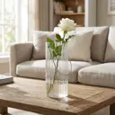 Ваза стекло цвет прозрачный h25 см