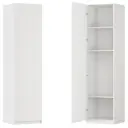 Шкаф распашной Висла белый с 3 полками 60х232,2х54,5 ЛДСП каркас белый
