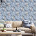 Обои флизелиновые Decoracion 1 м цвет серый/голубой 7050305-vinil-280x100x4