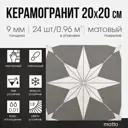 Керамогранит Motto Levels N100080 20x20см цвет серый
