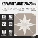 Керамогранит Motto Levels N100078 20x20см цвет бежевый