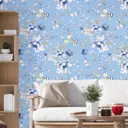 Обои флизелиновые Decoracion 1 м цвет сине-голубой 7051105-vinil-280x100x4