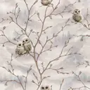 Обои бумажные Fox Совушка темно-серые 0.53 м 123918