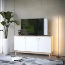 Тумба под телевизор KONSENSA Амьен 150x79x41.7 см ЛДСП цвет белый/коричневый