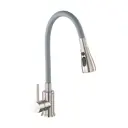 Смеситель для кухни Gross aqua 3241609SSG гибкий излив 42 см цвет серый / серебристый