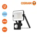 Прожектор светодиодный Osram ДО-10Вт 6500К IP65 черный с инфракрасным датчиком