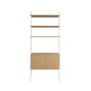Стеллаж Scandi systems Уве 3 полок 80x200x30 см ЛДСП цвет дуб
