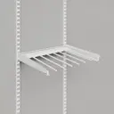 Выдвижная брючница 46.3x2.8x44 см металл цвет белый