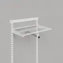 Вешалка 31x9.5x3 см металл цвет белый