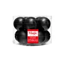 Набор елочных шаров ø8 см стекло черный 8 шт.