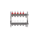 Коллекторная группа с расходомерами Okseler Oks00315 1"x3/4" евроконус 5 выходов нержавеющая сталь