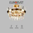 Хрустальная люстра EUROSVET 10111/5 золотая бронза
