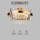 Люстра потолочная хрустальная Eurosvet 10111-8 золотая бронза