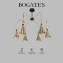 Люстра с плафонами BOGATE'S 3166 латунь черный