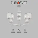 Люстра потолочная EUROSVET 60144/8 Inari 8 ламп 14 м² цвет хром/прозрачный