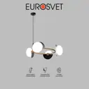 Подвесной светильник Eurosvet 70150/4 a064822 230В 25Вт 5м2 черный/латунь