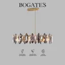 Светильник подвесной Bogate's A065319 8 ламп 14 м² цвет жёлтый/золотой