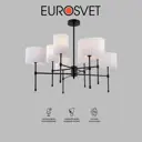 Люстра потолочная Eurosvet 60162/8 A065663 8 ламп 14 м² цвет черный