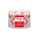 Набор елочных шаров ø6 см стекло розовый 8 шт.