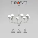Люстра подвесная Eurosvet A068277 с пультом управления 8 ламп 10 м² цвет никель