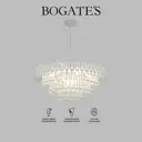 Люстра подвесная Bogate's Gutta A068863 8 ламп 15 м² цвет белый, прозрачный