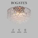 Люстра потолочная Bogate's Cappio A068800 8 ламп 15 м² цвет прозрачный/никель