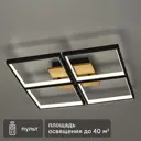 Люстра потолочная светодиодная Eclipse 51722 5 с пультом управления 40 м² регулируемый белый свет цвет черный/коричневый