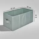 Короб Spaceo KUB 15x15x31 см 6.9 л полипропилен цвет тёмно-зеленый