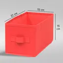 Короб Spaceo KUB Cocktail 15x31x15 см 6.9 л полиэстер цвет коралловый