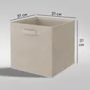 Короб Spaceo KUB Trench 31x31x31 см 29.7 л полиэстер цвет платиновый