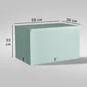 Короб для хранения Spaceo 56x33x36 см полипропилен цвет лагуна