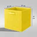 Короб Spaceo KUB Banana 31x31x31 см 29.7 л полиэстер цвет жёлтый