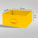 Короб Spaceo KUB Banana 15x31x31 см 14.4 л полиэстер цвет жёлтый