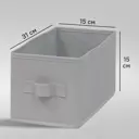 Короб Spaceo KUB Granit 15x31x15 см 6.9 л спанбонд цвет графитовый