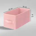 Короб Spaceo KUB Kiss 15x31x15 см 6.9 л полиэстер цвет розовый
