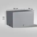 Короб для хранения Spaceo 56x33x36 см полипропилен цвет гранит